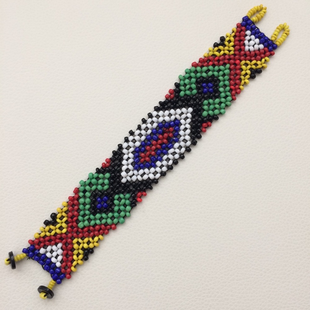 Handmade ethnic tribal beaded bracelet OS